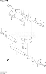 04001F-510001 (2005) 40hp E03-USA (DF40TK5) DF40 drawing GAS CYLINDER ((DF40QH,DF50QH):(K1,K2))