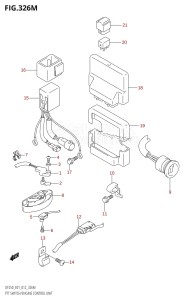 DF225Z From 22503Z-210001 (E01 E40)  2012 drawing PTT SWITCH /​ ENGINE CONTROL UNIT (DF250Z:E40)