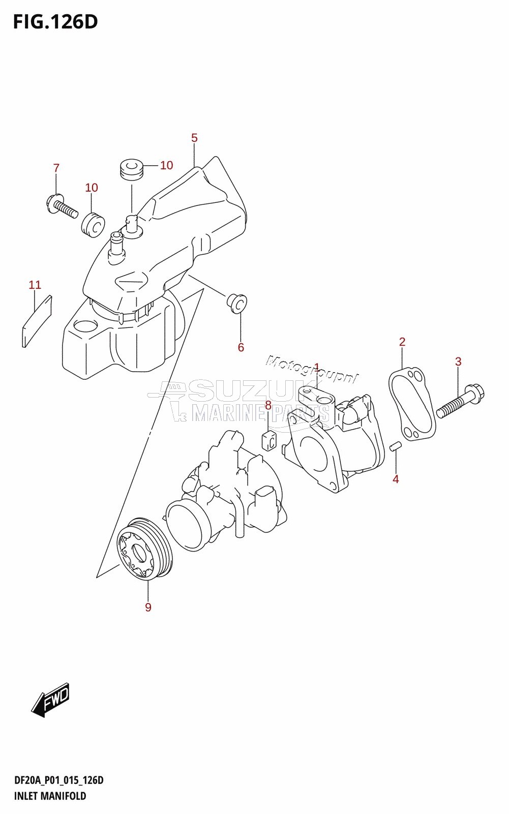 INLET MANIFOLD (DF15A:P01)