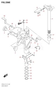 04003F-510001 (2005) 40hp E01 E13-Gen. Export 1 -  SE  Asia (DF40A  DF40AQH  DF40AST  DF40ATH) DF40A drawing SWIVEL BRACKET (DF50A:E01)