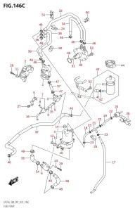 DF30A From 03003F-040001 (P01 P40)  2020 drawing FUEL PUMP ((022,023):P01)