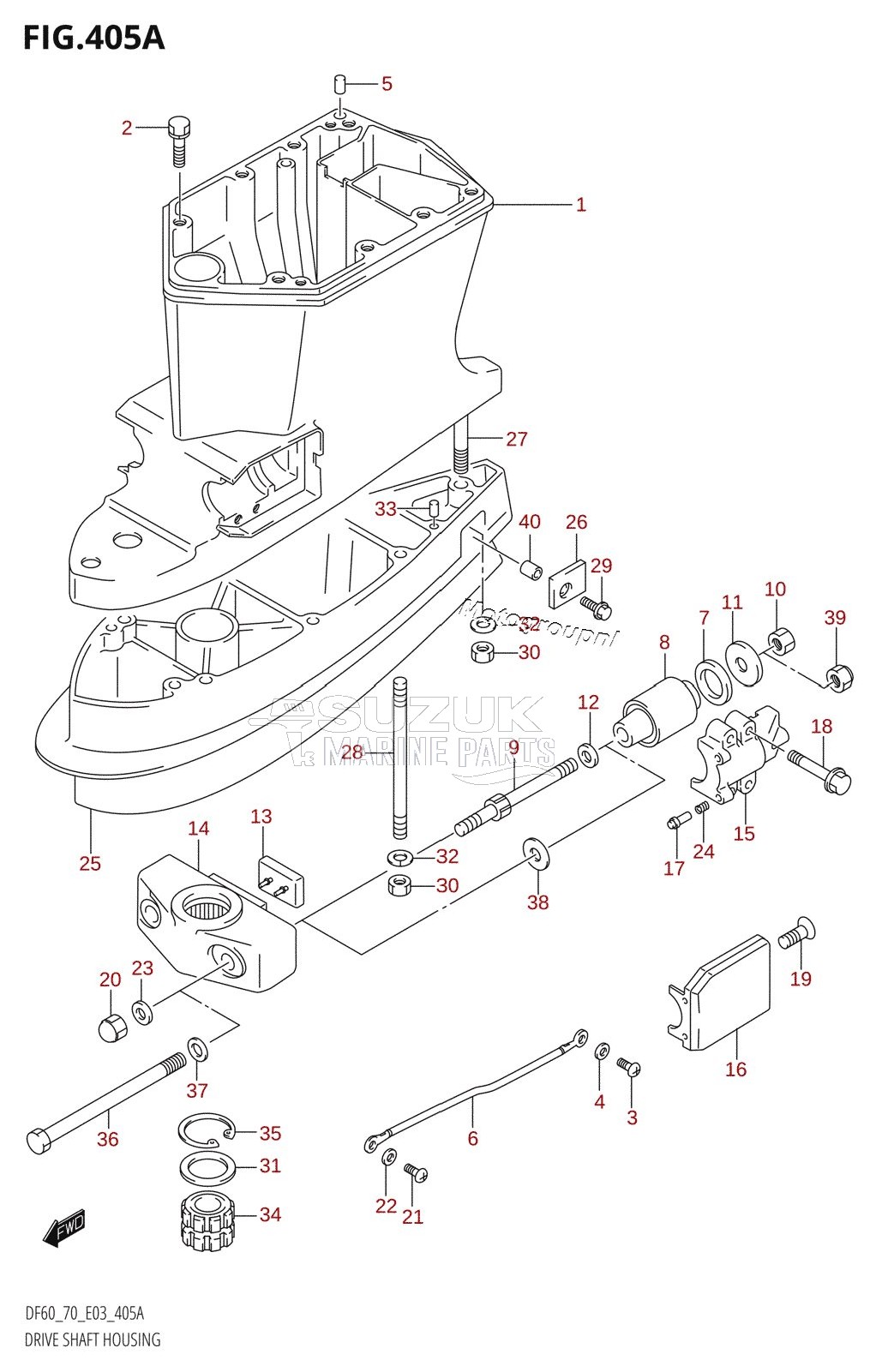 DRIVE SHAFT HOUSING