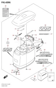 DF225T From 22503F-510001 (E03)  2015 drawing ENGINE COVER (DF225Z:E03)