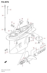 DF175T From 17502F-210001 (E01 E40)  2012 drawing GEAR CASE (DF175Z:E01)