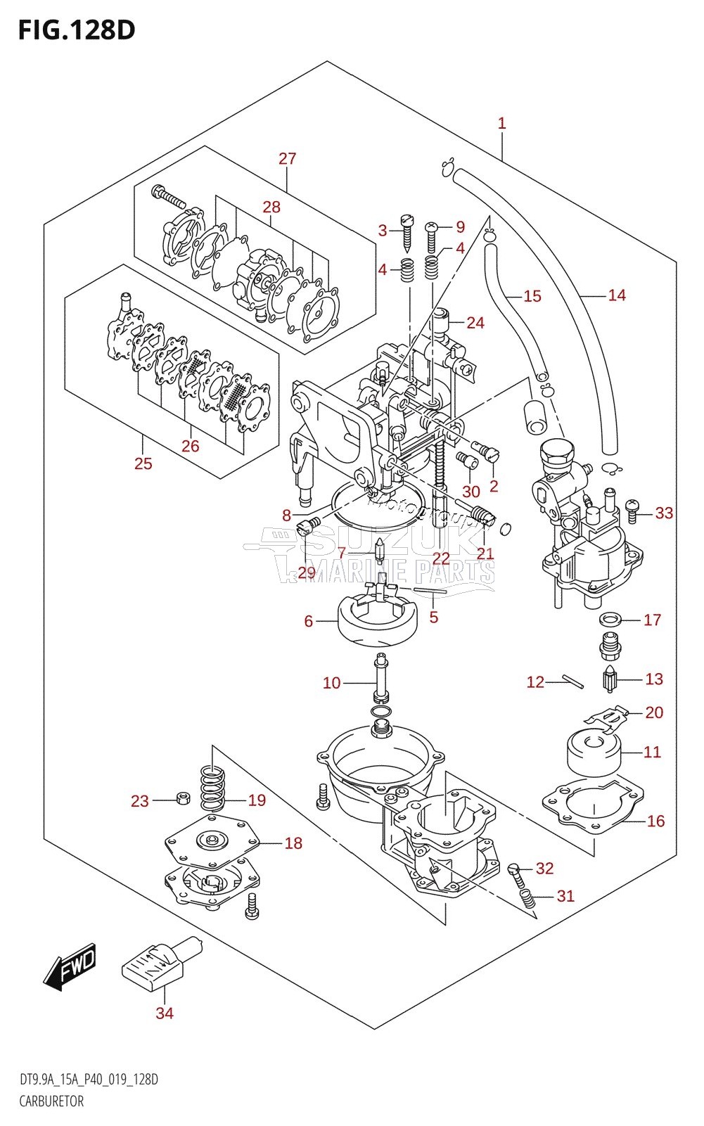 CARBURETOR (DT15AK:P36)