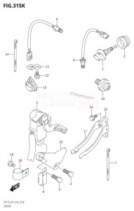 DF175TG From 17502F-610001 (E01 E40)  2016 drawing SENSOR (DF175T:E40)