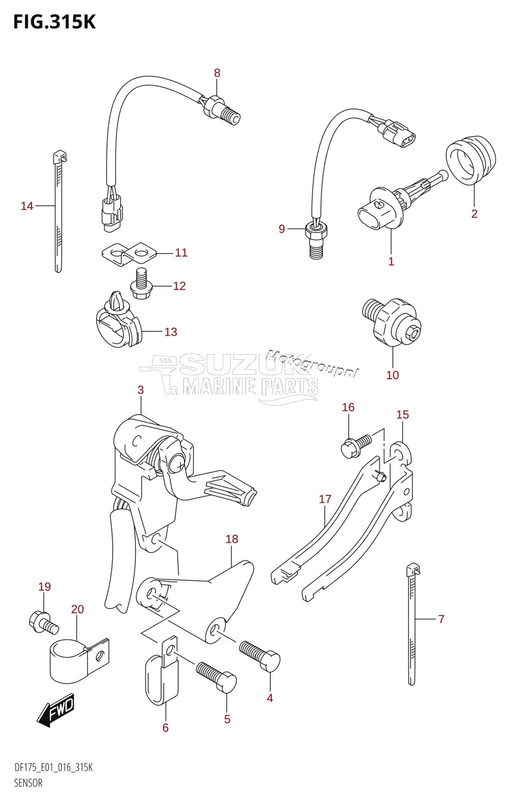 SENSOR (DF175T:E40)