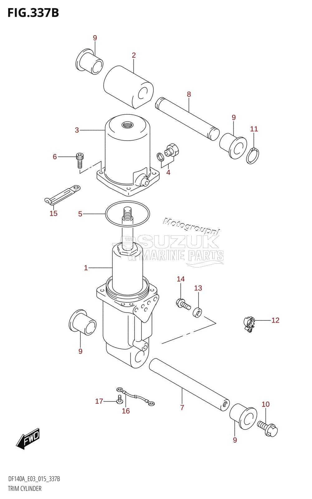 TRIM CYLINDER (DF115AT:E03)