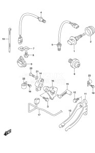 Outboard DF 175 drawing Sensor (Model: TG/ZG)