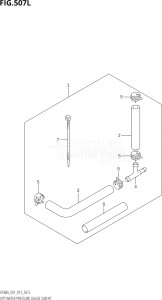 06002F-310001 (2013) 60hp E01 E40-Gen. Export 1 - Costa Rica (DF60A  DF60AQH  DF60ATH) DF60A drawing OPT:WATER PRESSURE GAUGE SUB KIT (DF60AQH:E01)