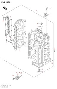 DF115A From 11503F-510001 (E01 E40)  2015 drawing CYLINDER BLOCK (DF115AT:E01)