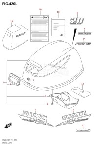 DF20A From 02002F-410001 (P01)  2014 drawing ENGINE COVER (DF20ATH:P01)