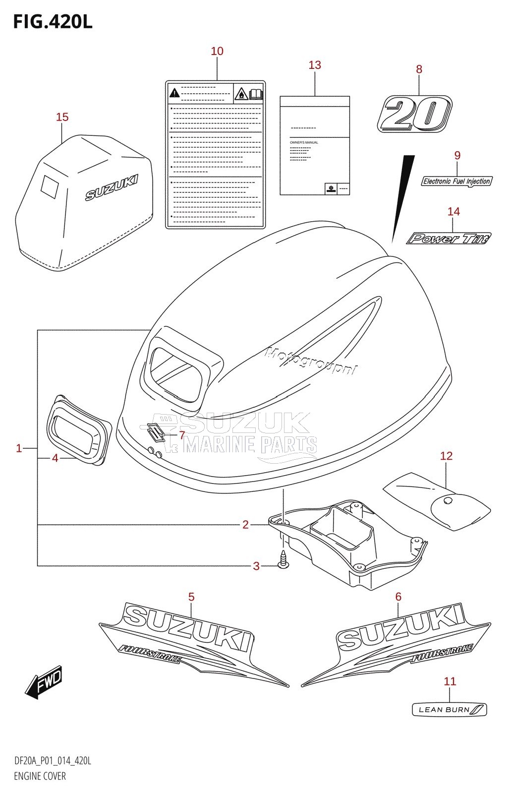 ENGINE COVER (DF20ATH:P01)