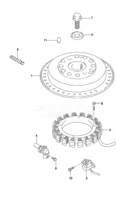 Outboard DF 140A drawing Magneto