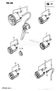 DT85 From 8501-614766 ()  1986 drawing OPT: METER (MODEL VH)