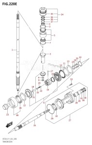 DF250ST From 25004F-240001 (E03)  2022 drawing TRANSMISSION (DF250Z)