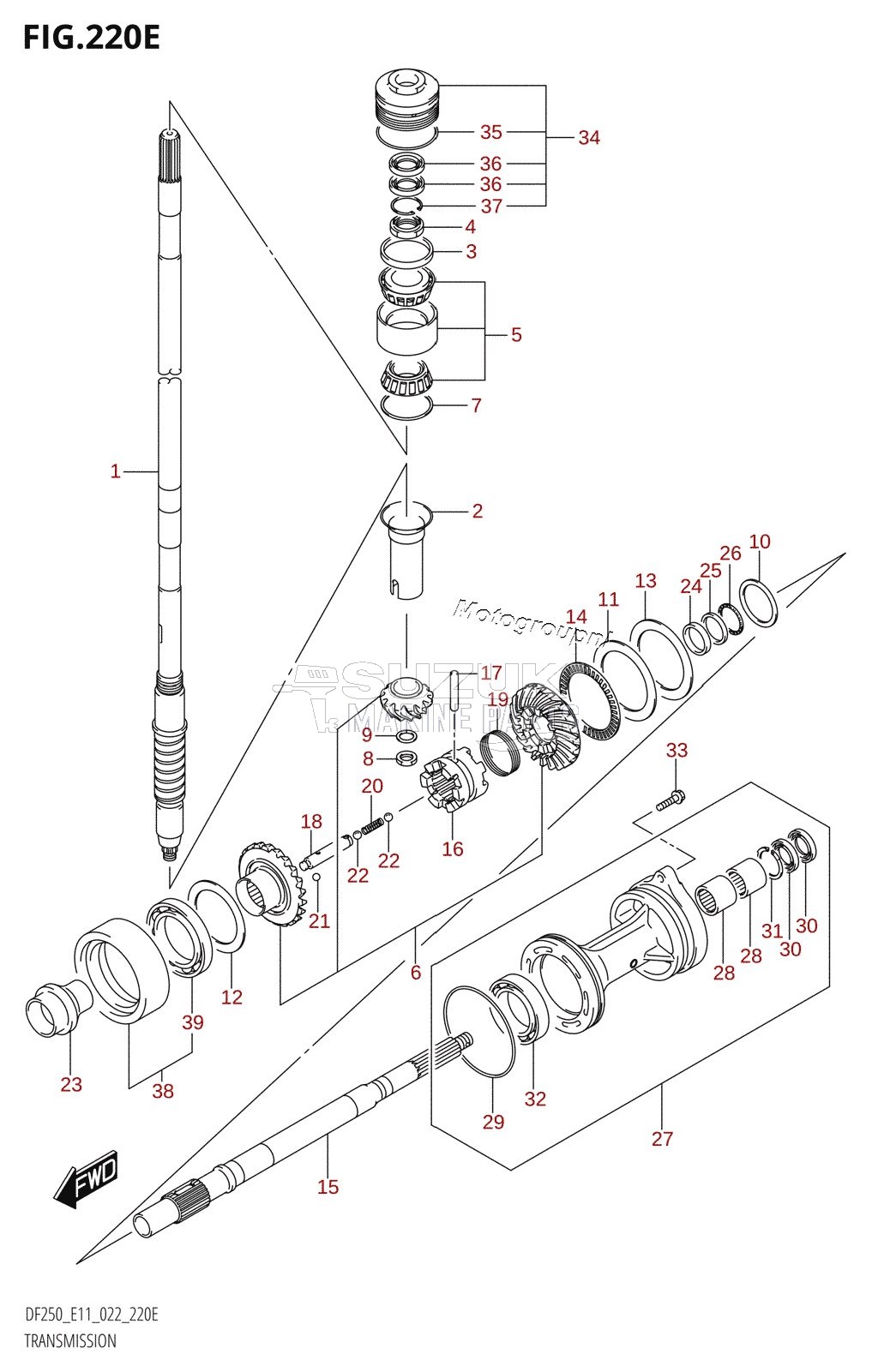 TRANSMISSION (DF250Z)