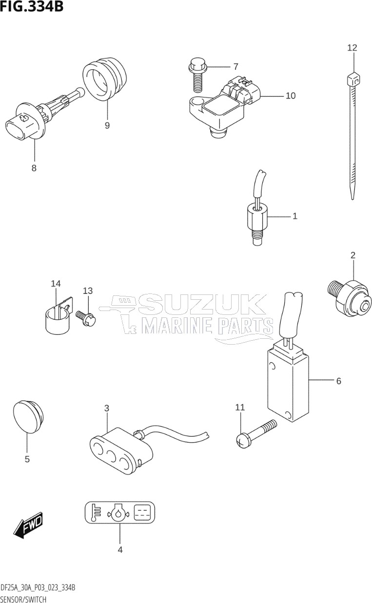 SENSOR / SWITCH (DF25AT,DF30AT)