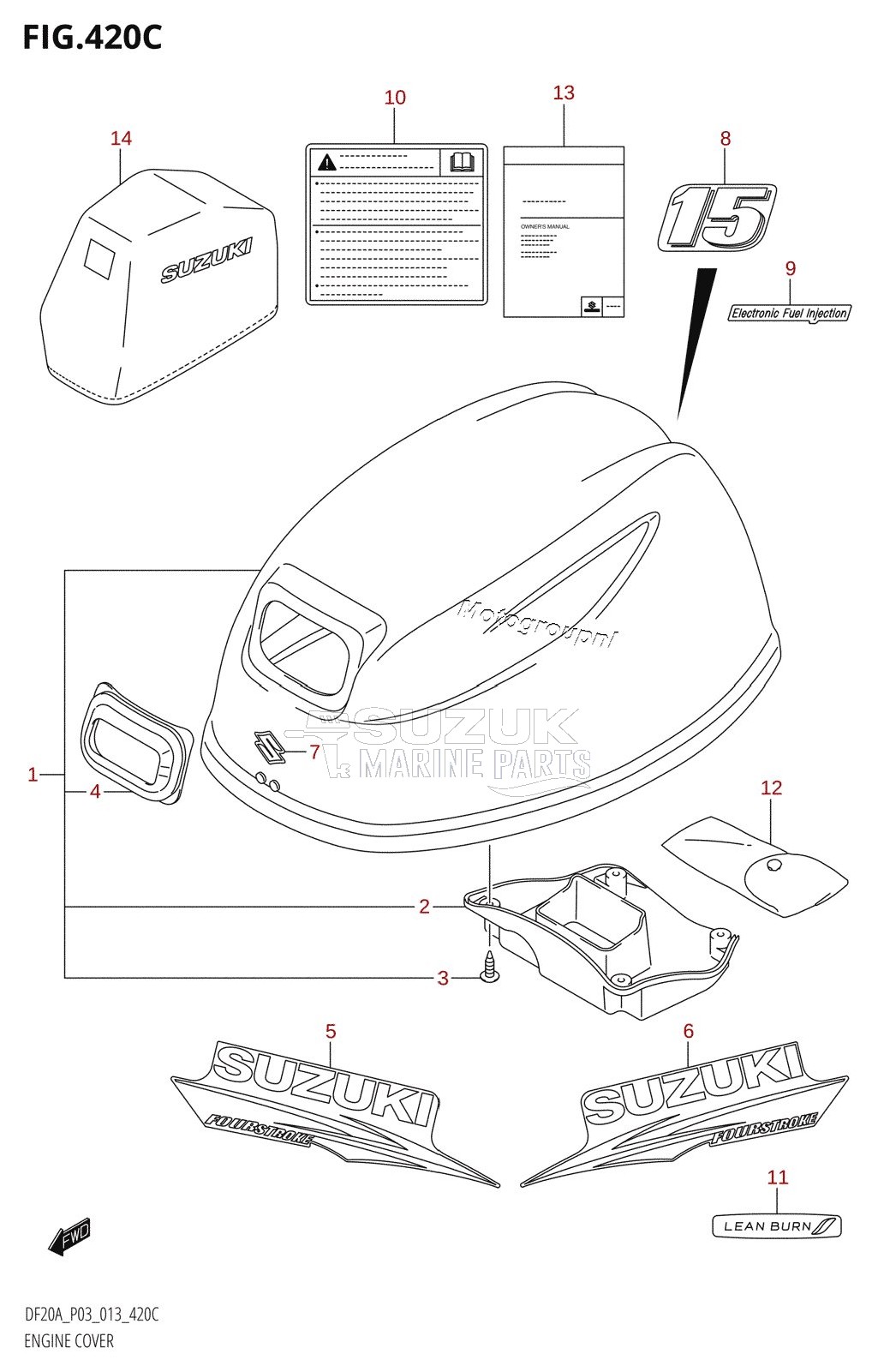 ENGINE COVER (DF15A:P03)