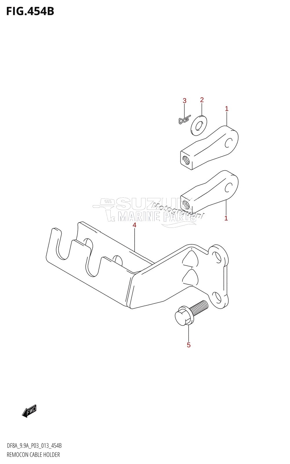 REMOCON CABLE HOLDER (DF9.9AR:P03)