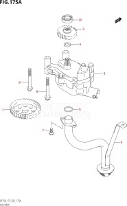 17502F-110001 (2011) 175hp E01 E40-Gen. Export 1 - Costa Rica (DF175T) DF175T drawing OIL PUMP