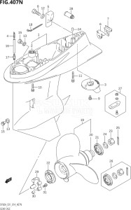 05003F-410001 (2014) 50hp E01-Gen. Export 1 (DF50A  DF50ATH) DF50A drawing GEAR CASE (DF50AVT:E01)