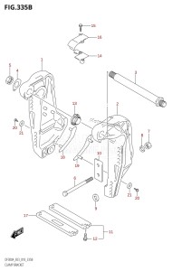 DF225T From 22503F-810001 (E03)  2018 drawing CLAMP BRACKET (L-TRANSOM)