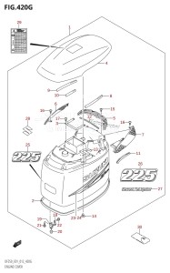 DF250Z From 25003Z-210001 (E01 E40)  2012 drawing ENGINE COVER (DF225Z:E01)