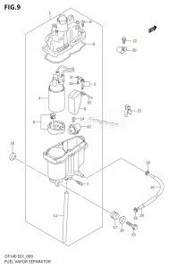 DF140 From 14001F-510001 (E01 E40)  2005 drawing FUEL VAPOR SEPARATOR