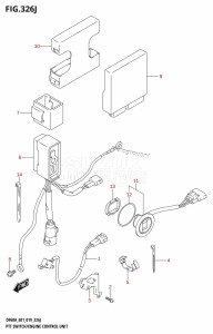 DF40A From 04003F-910001 (E01)  2019 drawing PTT SWITCH /​ ENGINE CONTROL UNIT (DF50AVT:E01,DF50AVTH:E01)