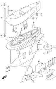 DF 250 drawing Gear Case