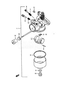 DT5W From 0502-2xxxx ()  1989 drawing DT5 CARBURETOR