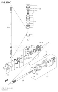 15002Z-310001 (2013) 150hp E03-USA (DF150Z) DF150Z drawing TRANSMISSION (DF175T:E03)