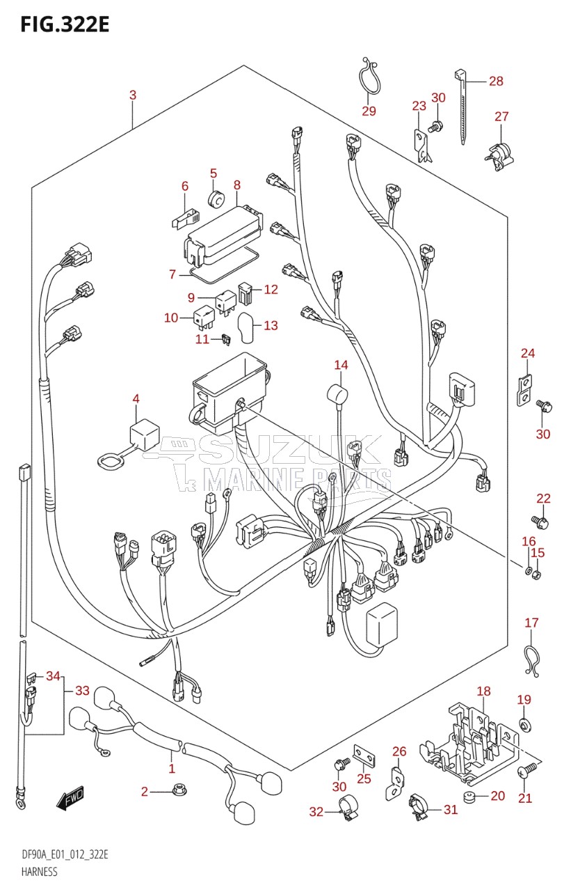 HARNESS (DF80A:E01)