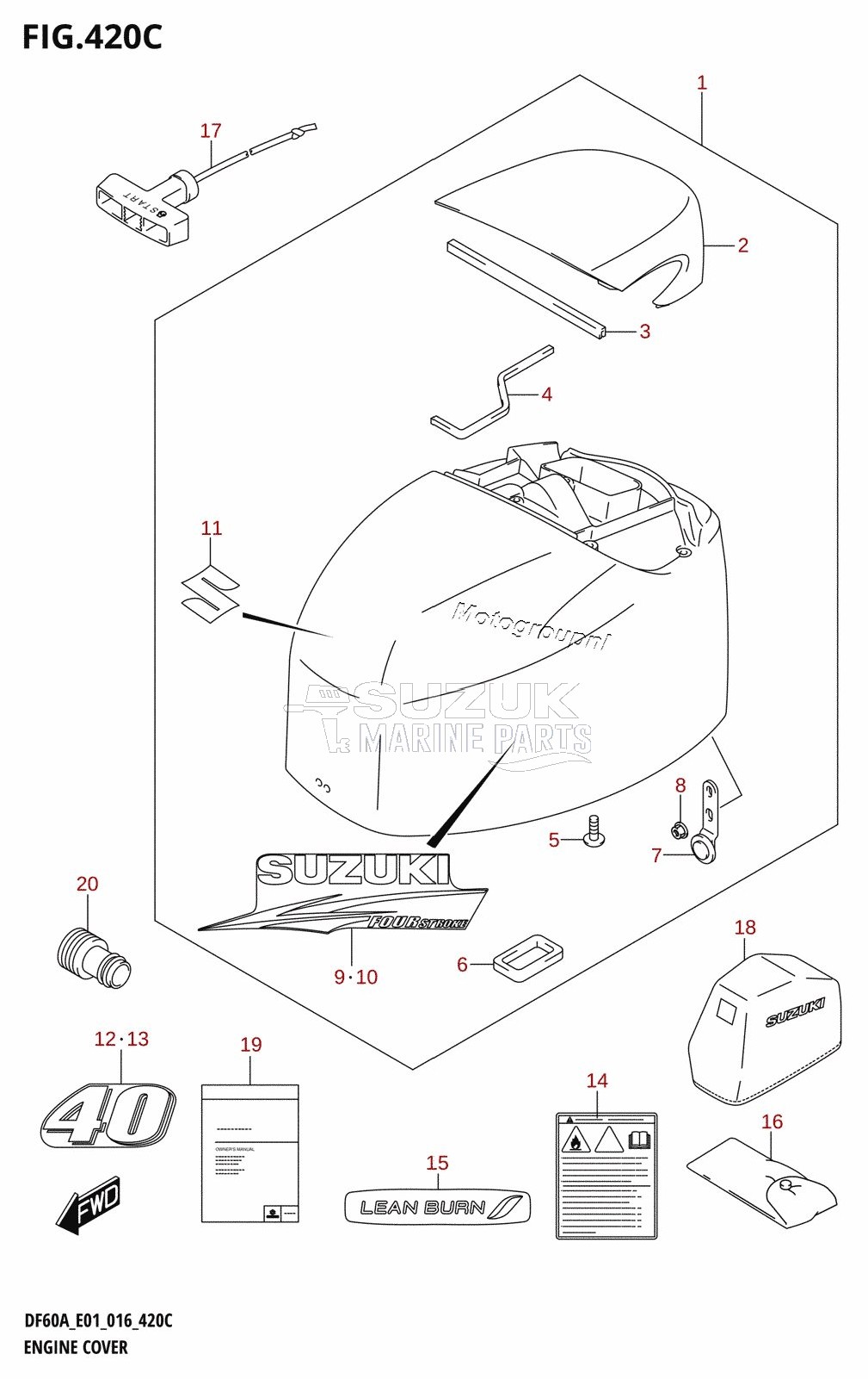 ENGINE COVER (DF40ATH:E01)