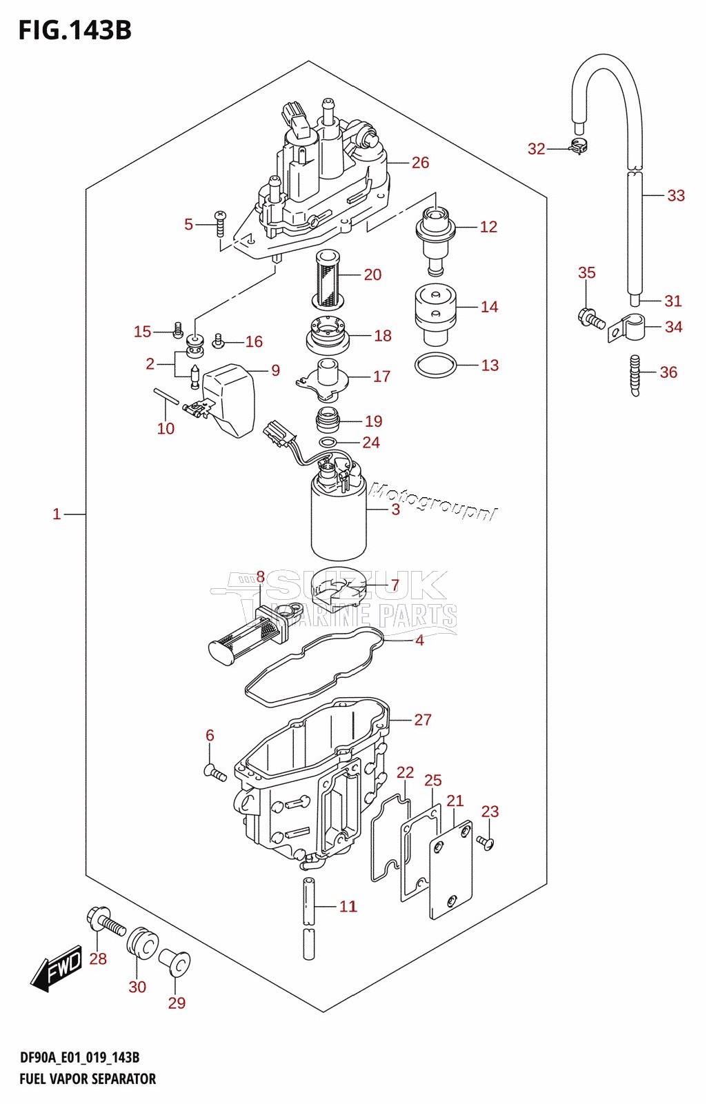 FUEL VAPOR SEPARATOR (E40)