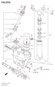 DF250 From 25003F-310001 (E01 E40)  2013 drawing TRIM CYLINDER (DF200T:E01:(X-TRANSOM,XX-TRANSOM))