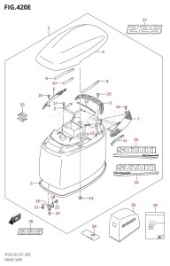 DF250 From 25003F-710001 (E01 E40)  2017 drawing ENGINE COVER (DF225T:E01,DF225Z:E01)