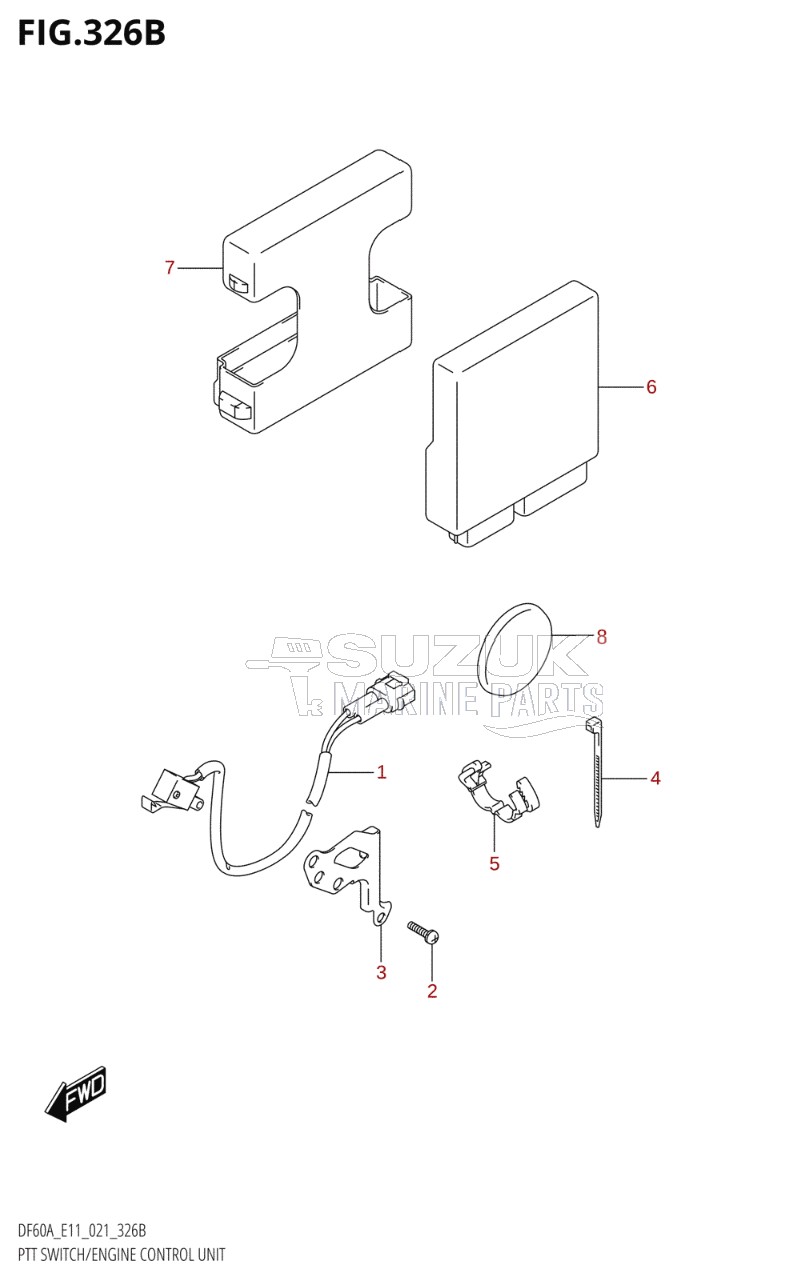 PTT SWITCH / ENGINE CONTROL UNIT (DF40AQH:E01)