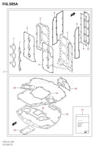 DF300Z From 30002Z-010001 (E01 E40)  2010 drawing OPT:GASKET SET