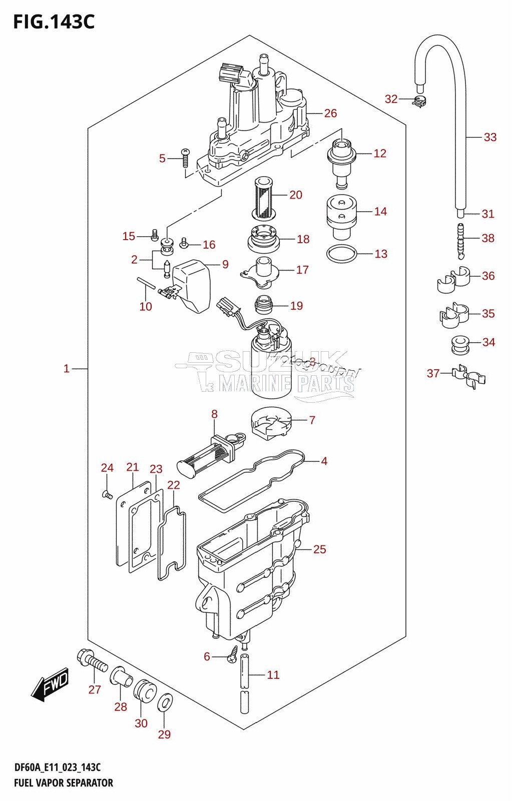 FUEL VAPOR SEPARATOR (023)