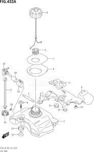 00603F-140001 (2021) 6hp P03-U.S.A (DF6A) DF6A drawing FUEL TANK