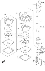 DF 50A drawing Water Pump High Thrust