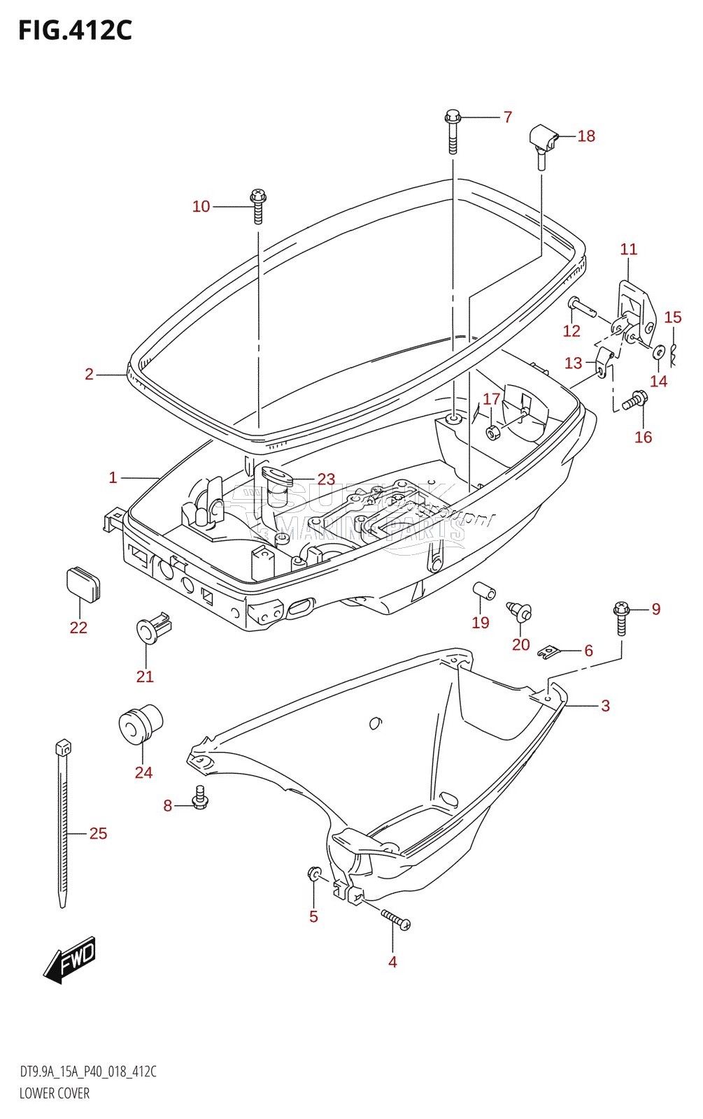 LOWER COVER (DT9.9AK,DT15AK)