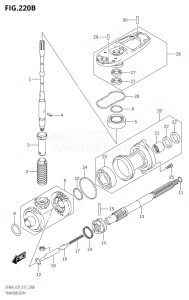 05004F-510001 (2005) 50hp E03-USA (DF50AVT) DF50A drawing TRANSMISSION (DF50A:E03)