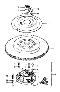 DT50 From 05001k-301001 till 301360 ()  1984 drawing MAGNETO