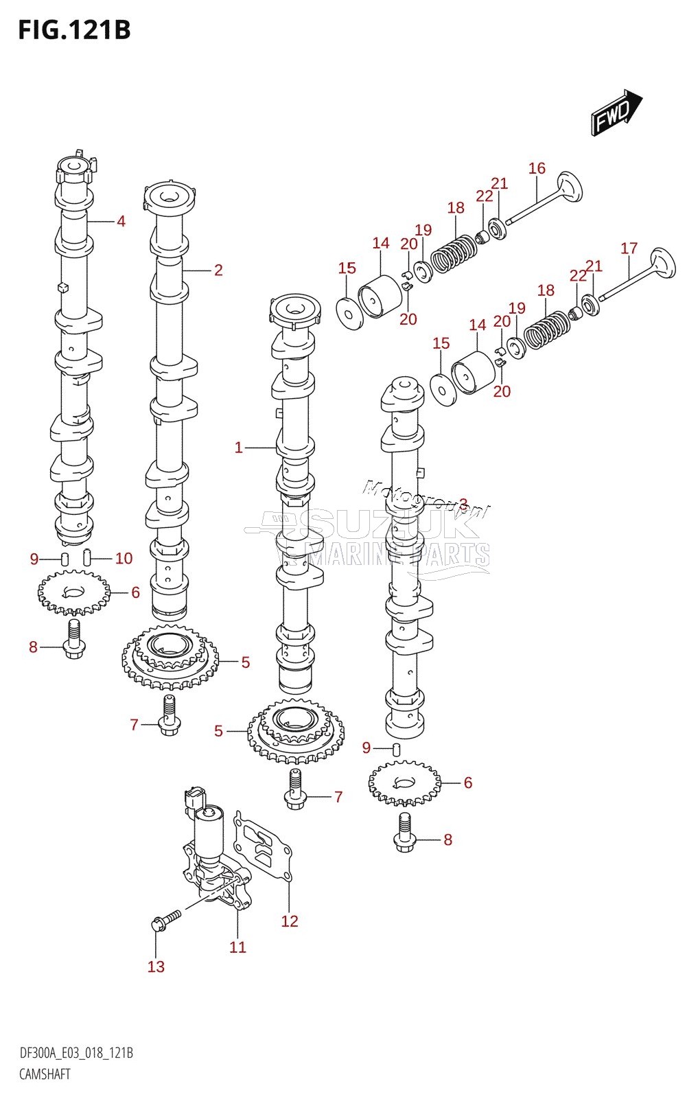 CAMSHAFT (DF250A)