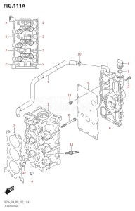 03003F-710001 (2017) 30hp P01 P40-Gen. Export 1 (DF30A  DF30AQ  DF30AR  DF30AT  DF30ATH  DT30  DT30R) DF30A drawing CYLINDER HEAD