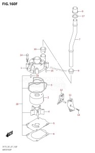 DF150Z From 15002Z-710001 (E01 E40)  2017 drawing WATER PUMP (DF175T:E40)