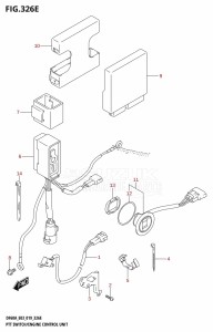 DF60A From 06002F-910001 (E03)  2019 drawing PTT SWITCH /​ ENGINE CONTROL UNIT (DF60AVT)